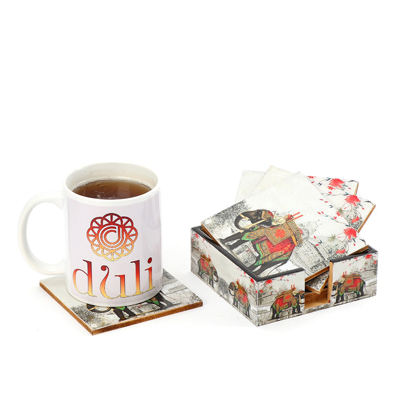 Haathi Royal Coaster - Seven Piece Set media 5
