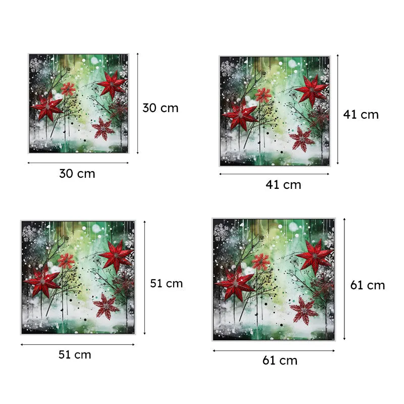 Winter Magic Floral Wall Painting media 6
