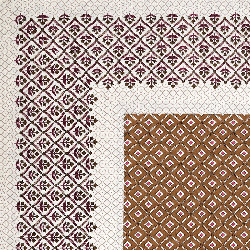 NobleNest Cotton Bedsheet (Brown) - 144 TC media 5