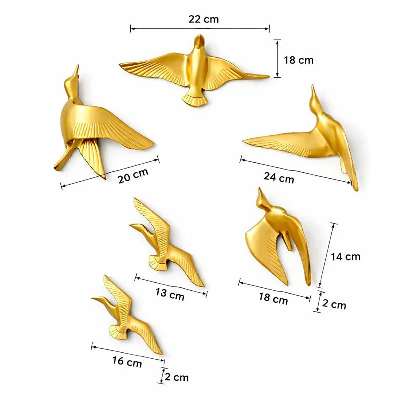 Bird Flight Fancy Wall Accent - Set Of Five media 5