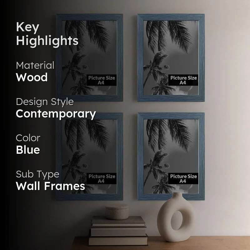 Blue Touch Photo Frame Photo Frame - Set Of Four media 2