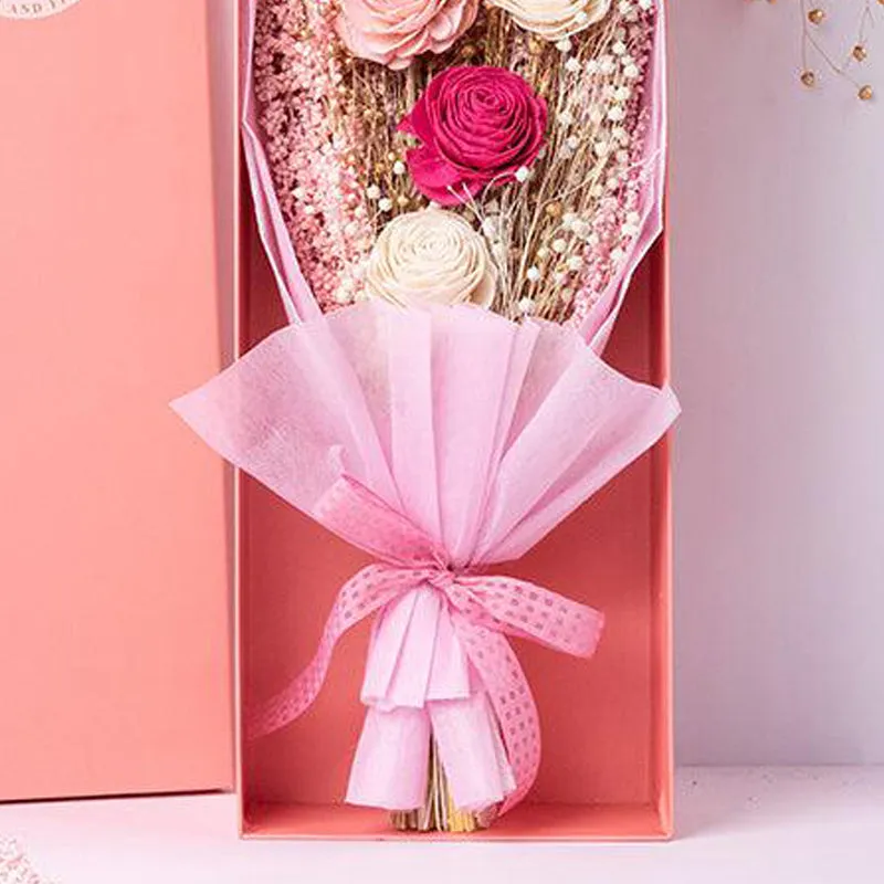 Timeless Fuschia Bloom Naturally Dried Boquet Box media 5
