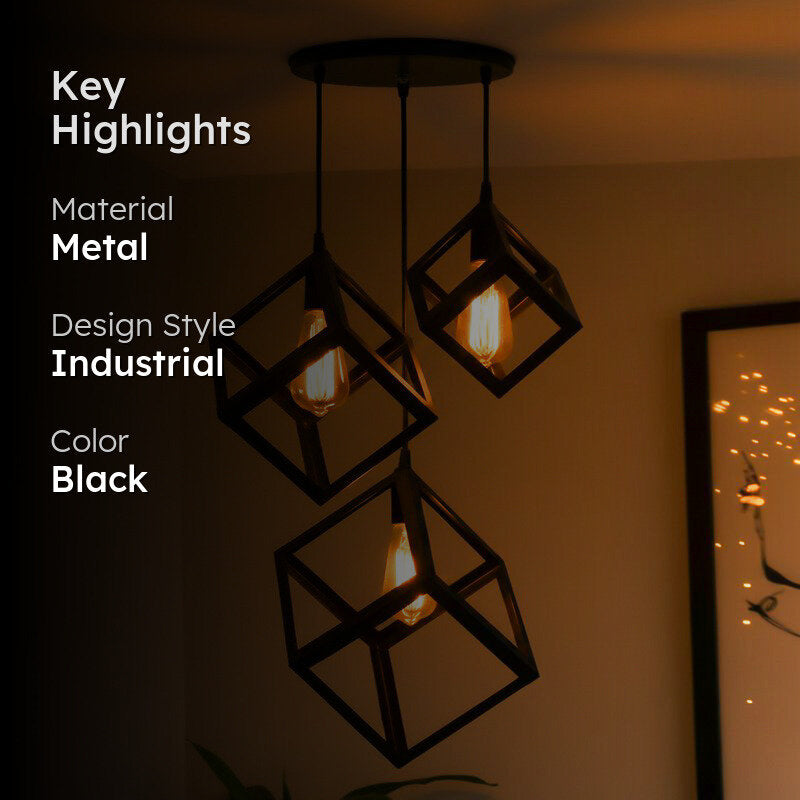 Halohaus Cluster Metal Ceiling Lamp - Black media 2