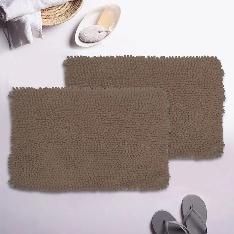 Alianor Bath Mat (Brown) - Set Of Two media 1