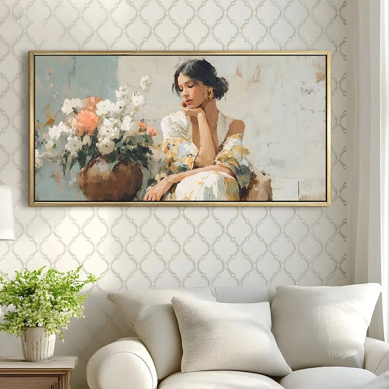 Pastel Dreams Canvas Wall Painting With Frame media 4
