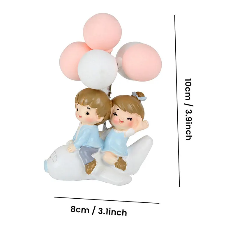 Young Love In Air Resin Showpiece - White media 5