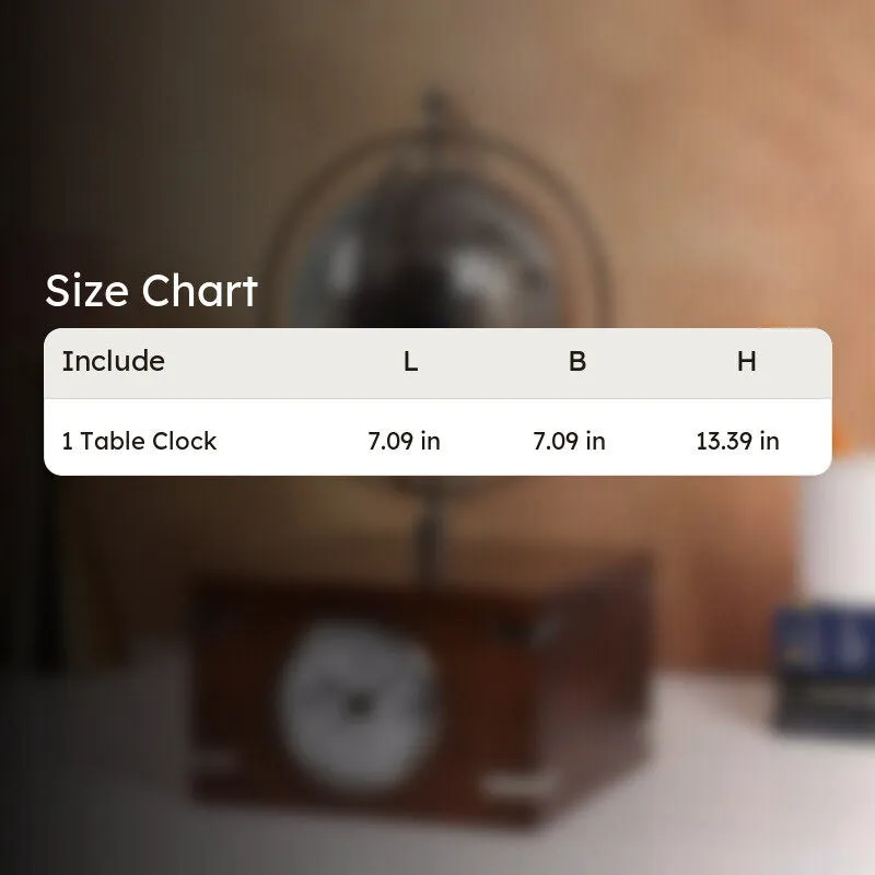 Classic Paris-Inspired Table Clock Silver media 10