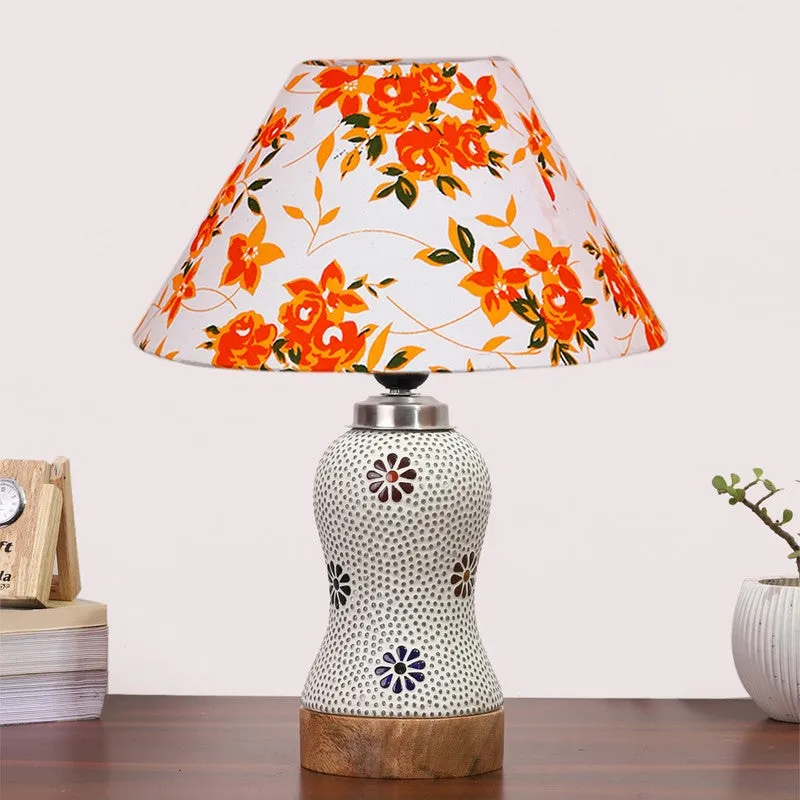 Espera Fleur Cone Wooden Table Lamp - Multicolor media 4