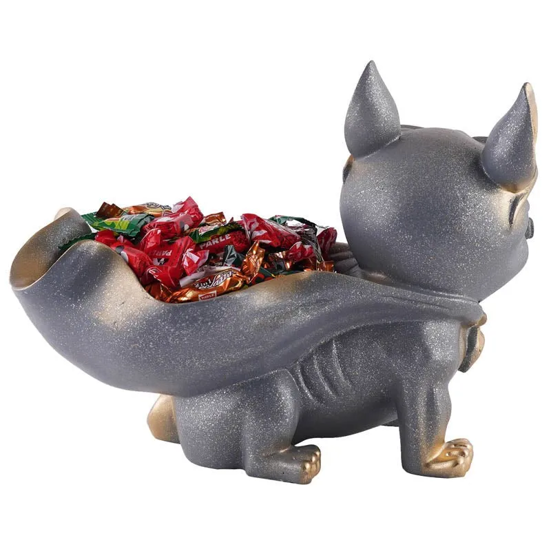 Sir Barks-a-lot Painted Polyresin Show Piece - Grey media 5
