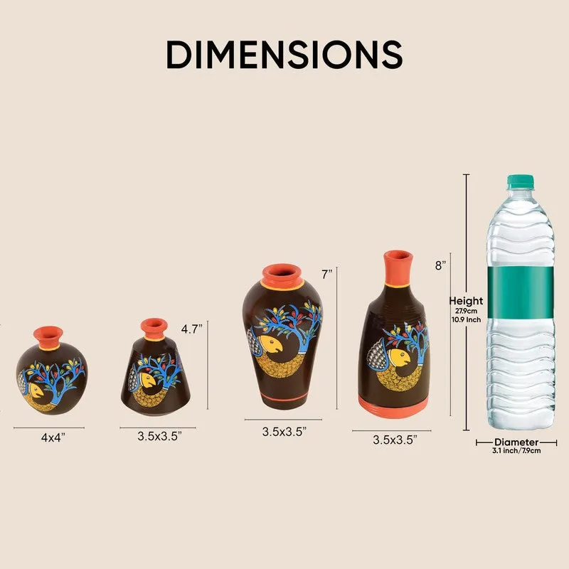 Meluha Terracotta Vase - Four Piece Set media 11