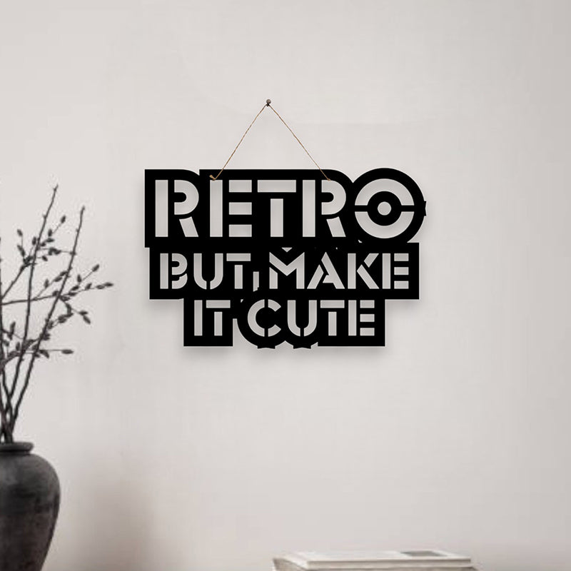 Retro But Cute Mild Steel Wall Accent