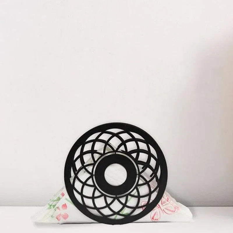 Mandala Black Napkin Holder - Set Of Two media 1