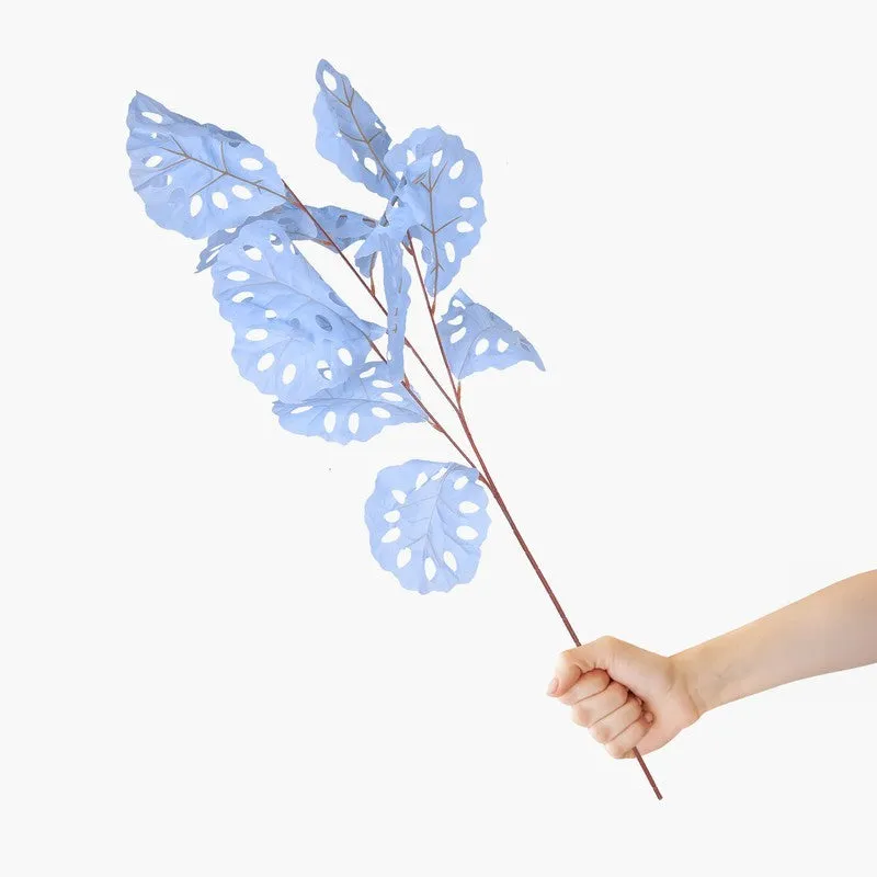 Perennial Charm (Blue) Artificial Flowers for Home - Set Of Two media 4