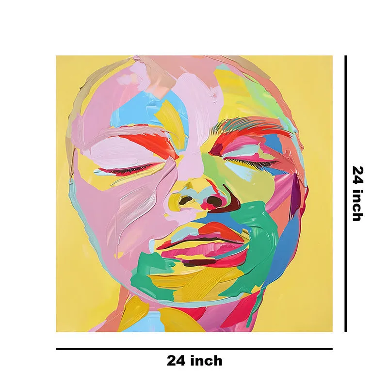 Expressionist Face Wall Painting media 8