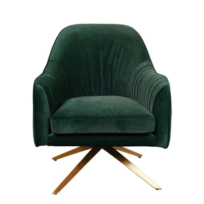 Vyntra Neem Wood Accent Chair - Green media 6