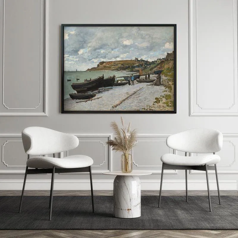 Saint Adresses (1867) By Claude Monet - Black Frame media 5