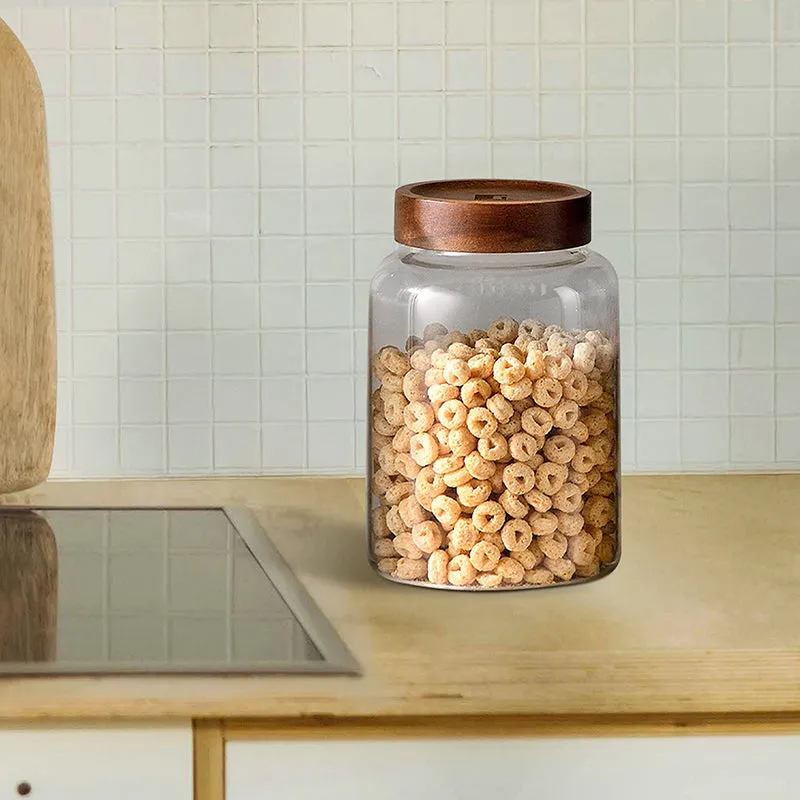 Bergner Crystal Seal Airtight Glass Storage Jar - 1930 mL media 1