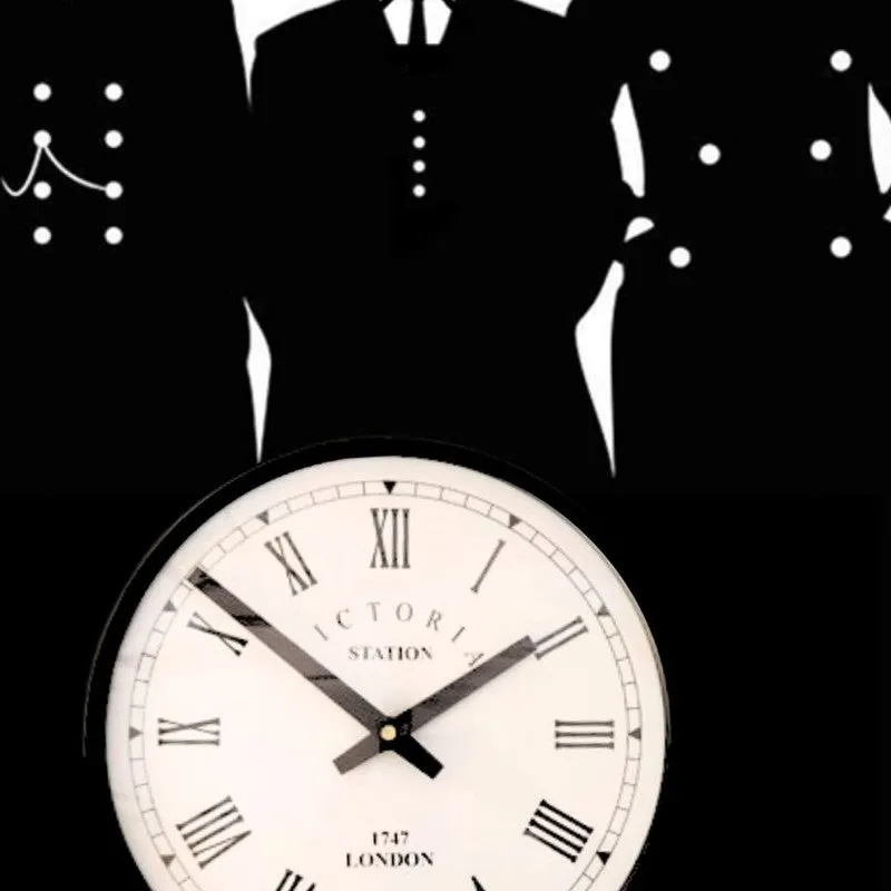 Mysterytime Steel Analog Wall Clock - Black media 5