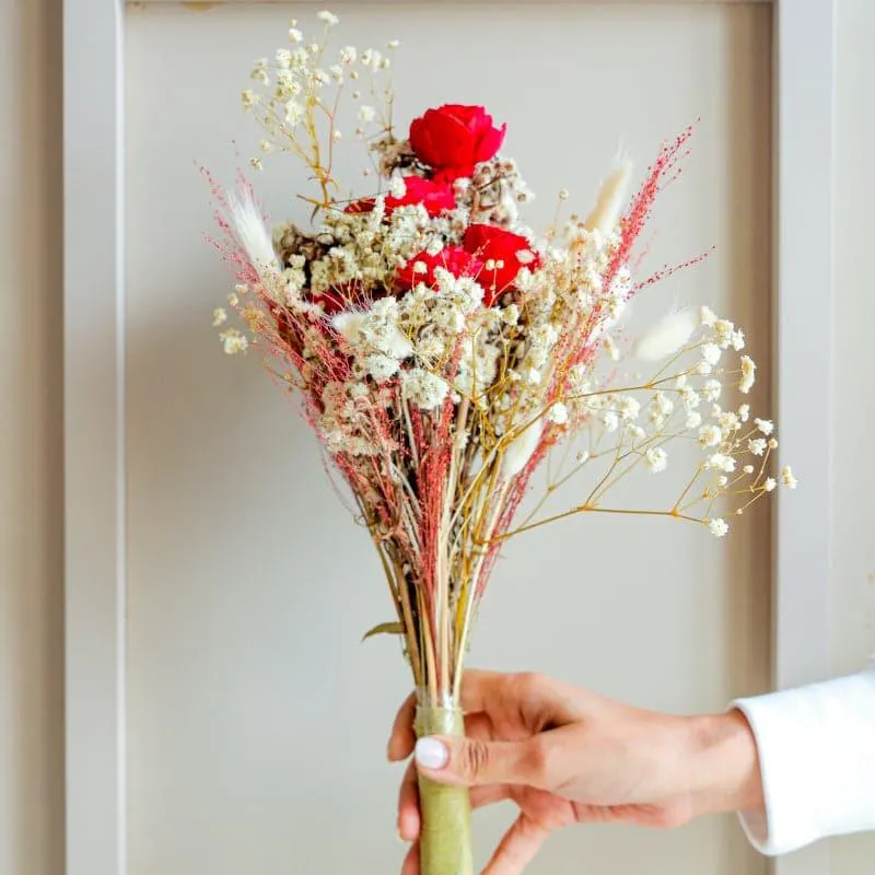 Lovey Dovey Naturally Dried Multi Flower Floral Bunch media 1