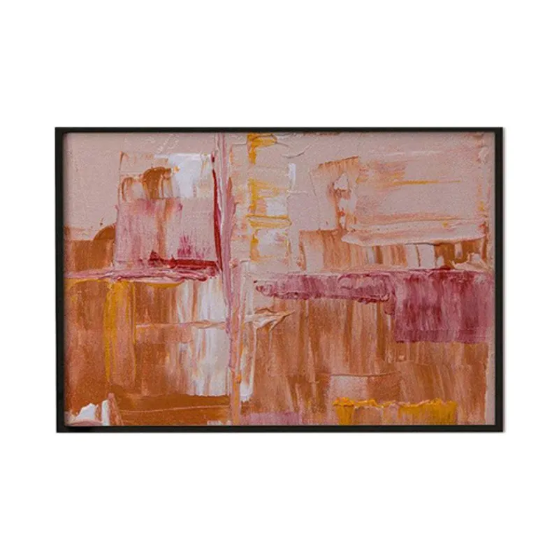 Joyful Abstract Canvas Painting - Black Frame media 6
