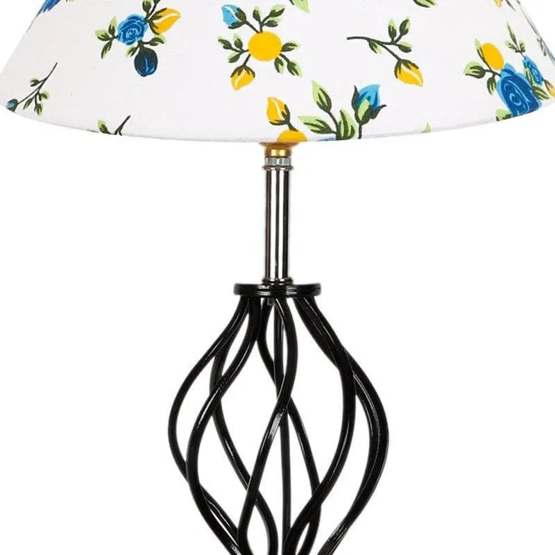 Floral Georgia Fabric Table Lamp media 5
