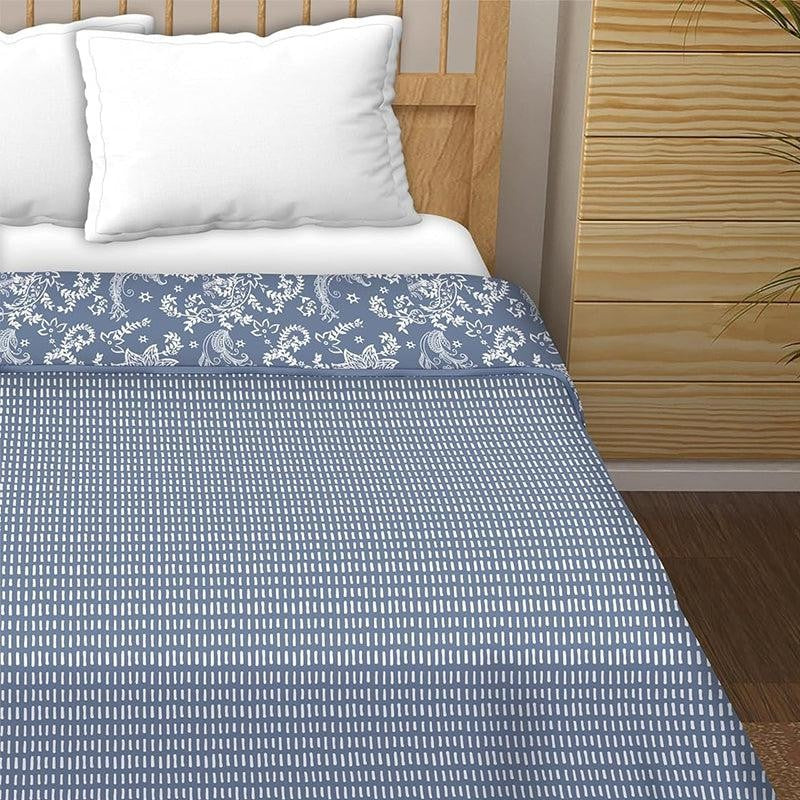 Disha Reversible Cotton Dohar (Blue)  - 180 GSM media 3