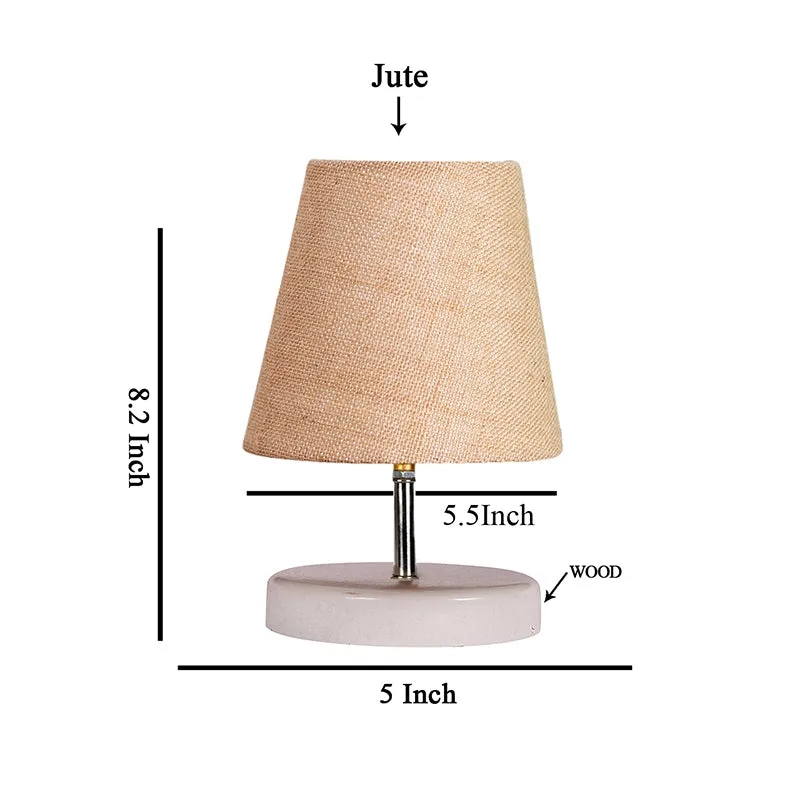 Vero Jute Table Lamp - Beige,White media 3