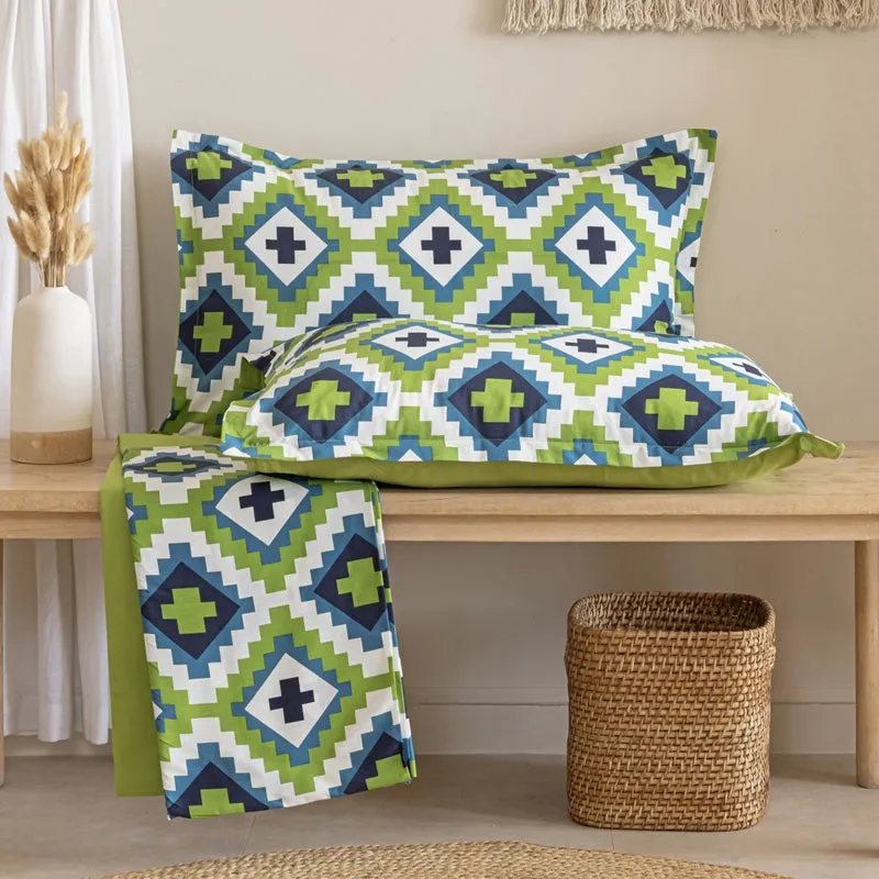 Swayam Green Grandeur  Cotton Bedsheet (180 TC) - 180 TC media 7