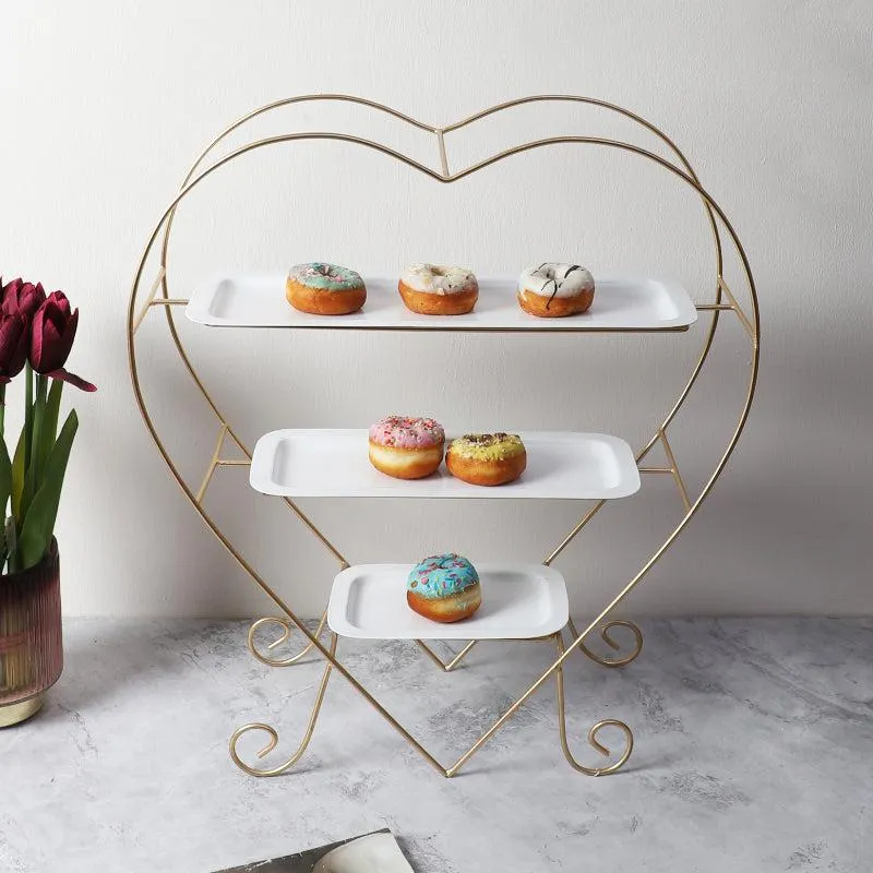 Heart Delicacy Cake Stand media 1