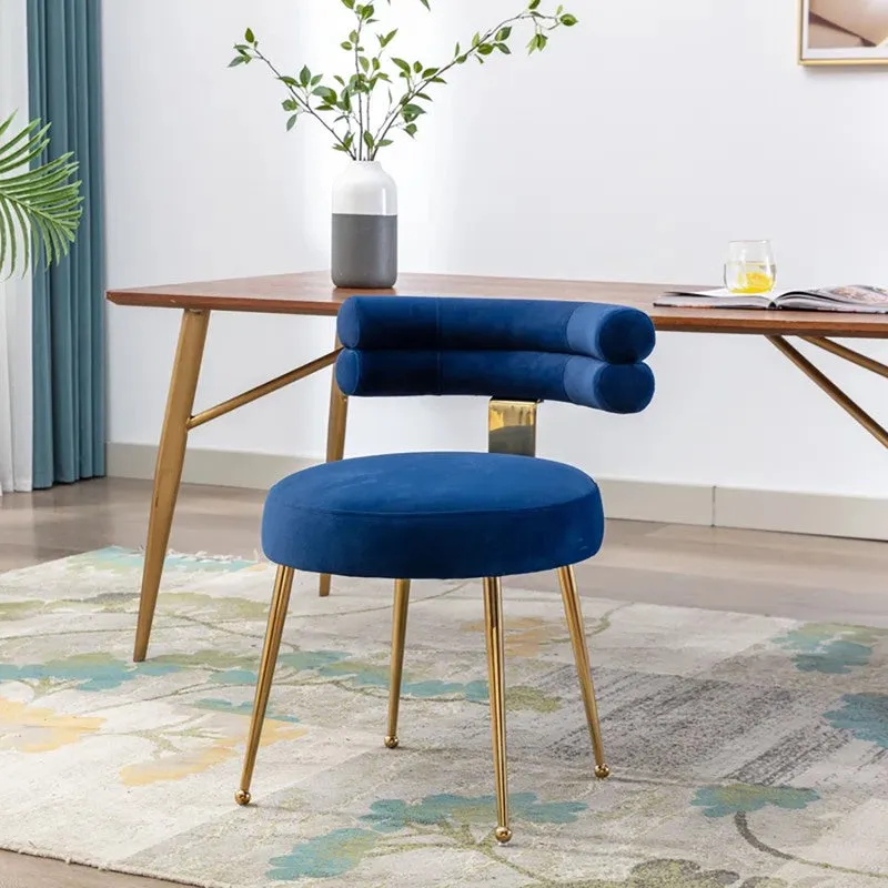 Velmora Metal Accent Chair - Blue media 4