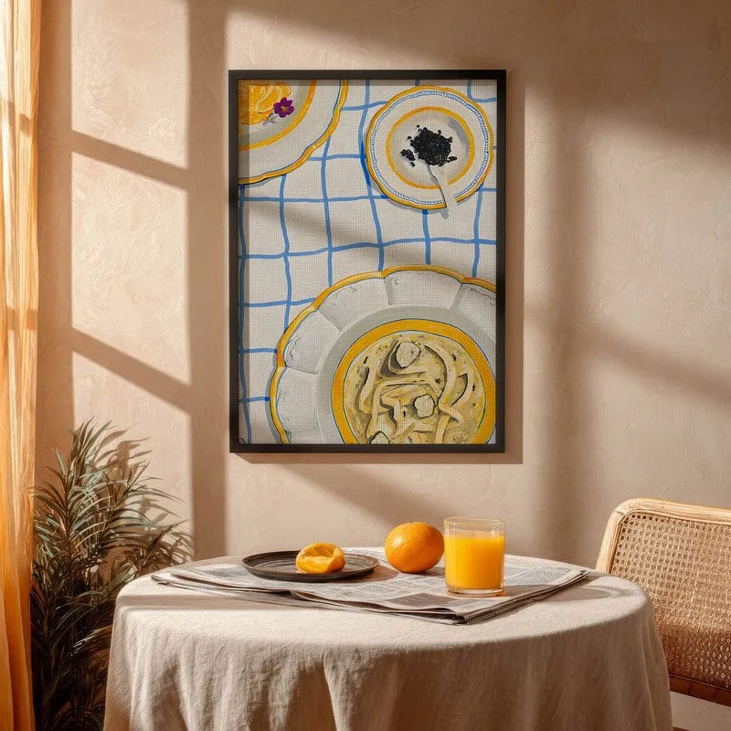 Royal Dining Archival Canvas Wall Art - Black media 4