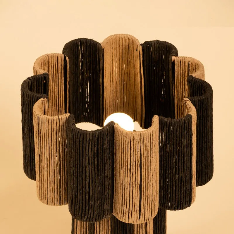 Orange Tree Kenji Mild Steel Table Lamp - Grey,Beige media 7
