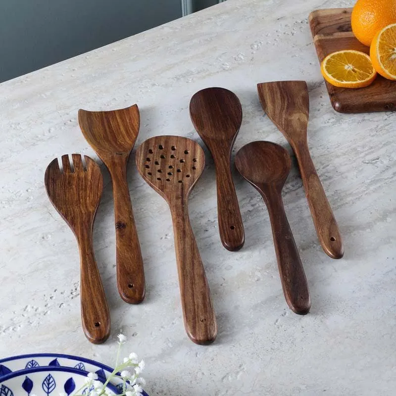 Vienna Serving Spoons - Six Piece Set media 1