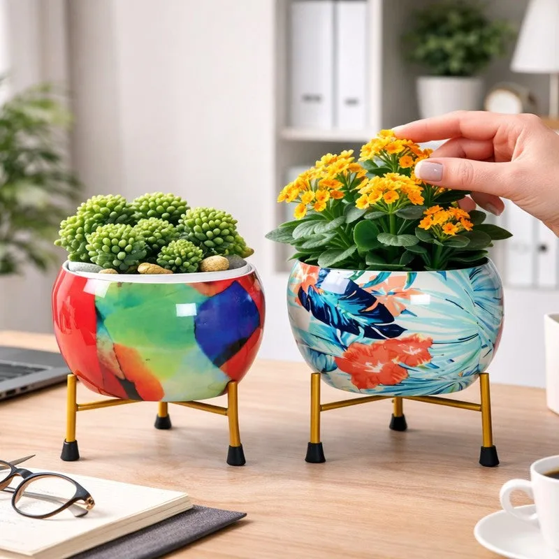 Verdant Leaf Pots & Planters - Set of Two media 7