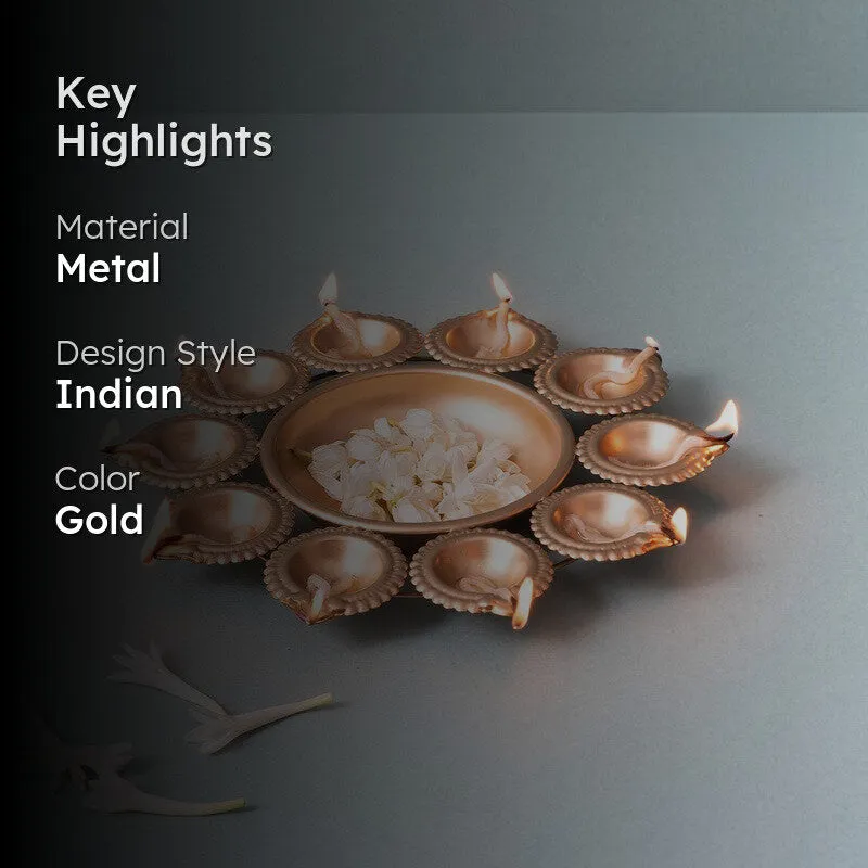 SwarnaJyoti I Metal Diyas media 2