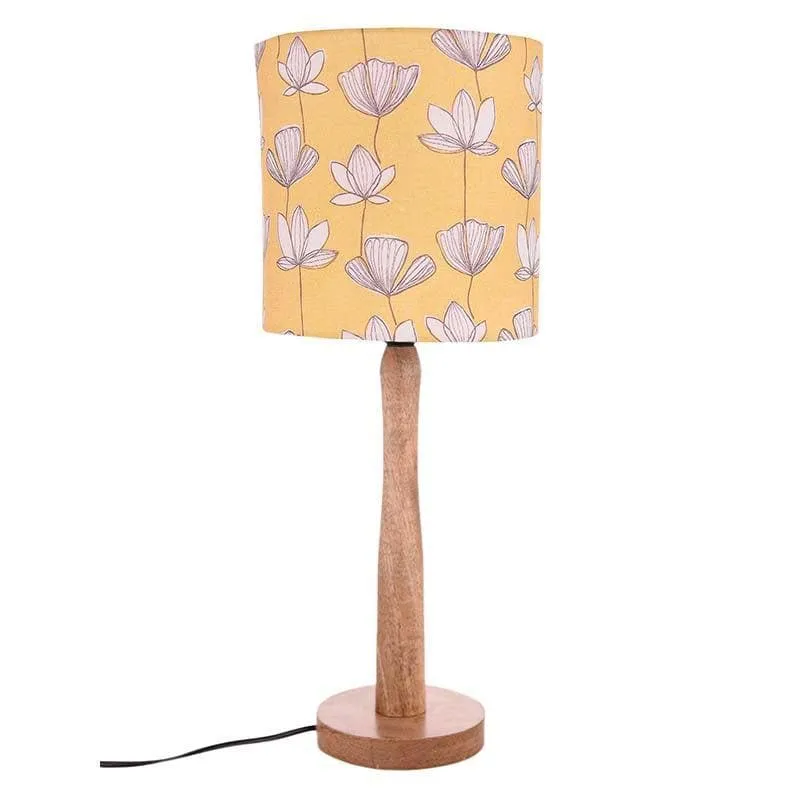 The Sunkissed Fabric Table Lamp - Yellow,White,Brown media 3
