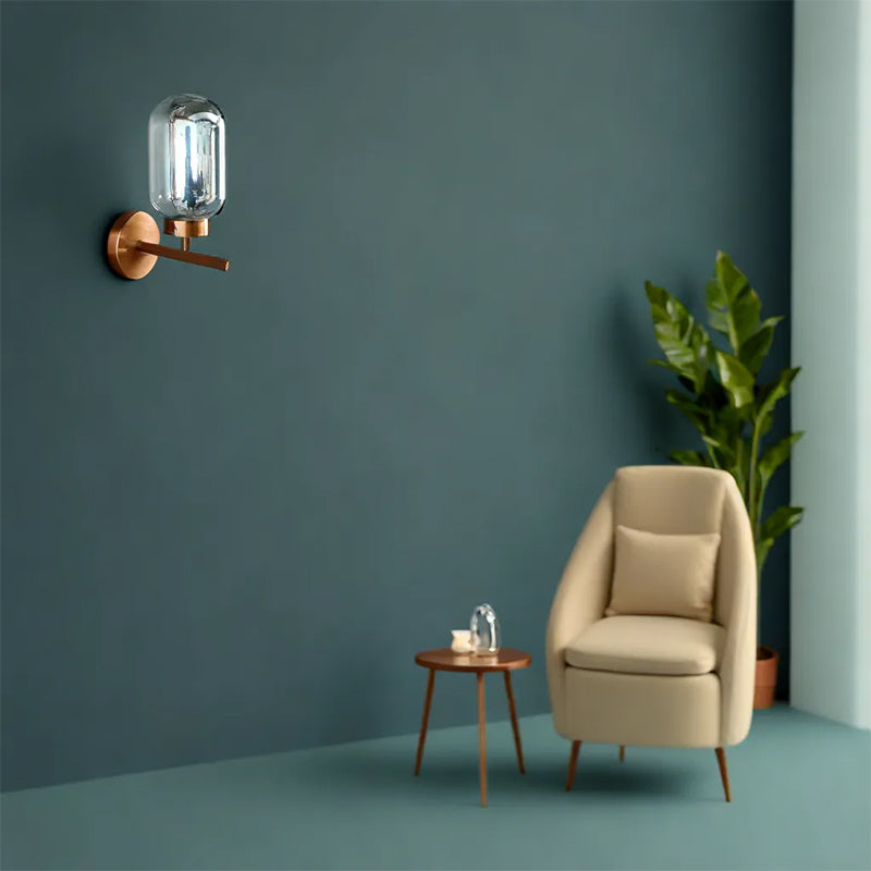Cecily LED Glass & Metal Wall Lamp media 4