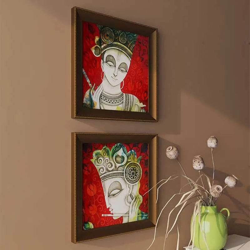 Shyam Art Painting - Set Of Two media 3