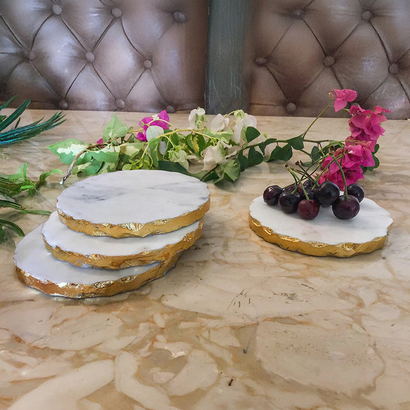 Veinara Marble Coaster - Set Of Four
