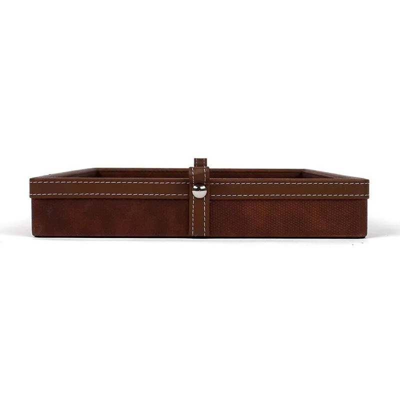 Elara Dote Serving Tray (Dark Brown) - Set Of Two media 5