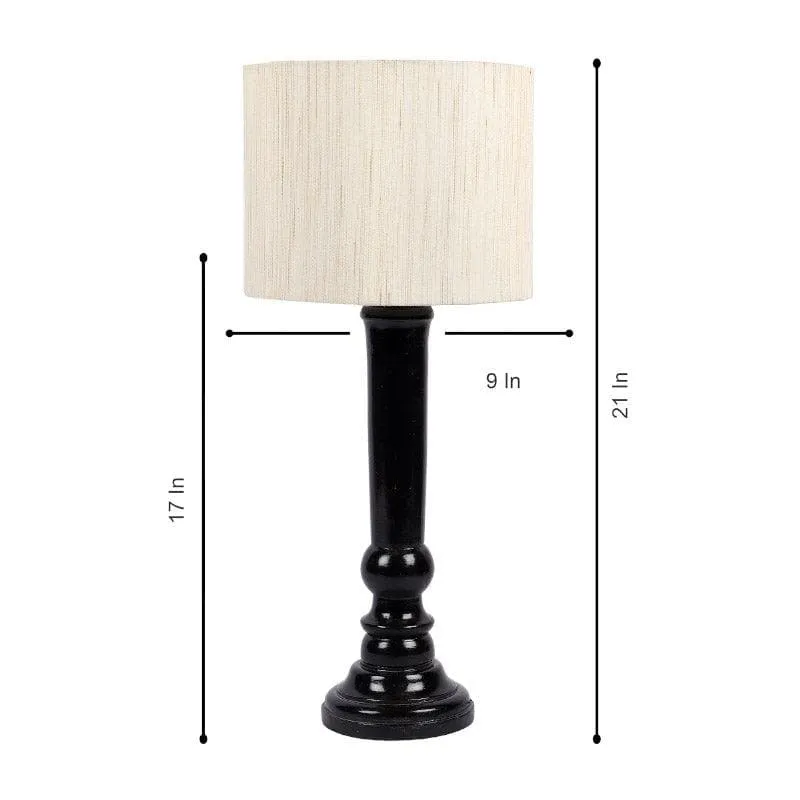 Sorar Hiber Fabric Table Lamp - Beige,Black media 6