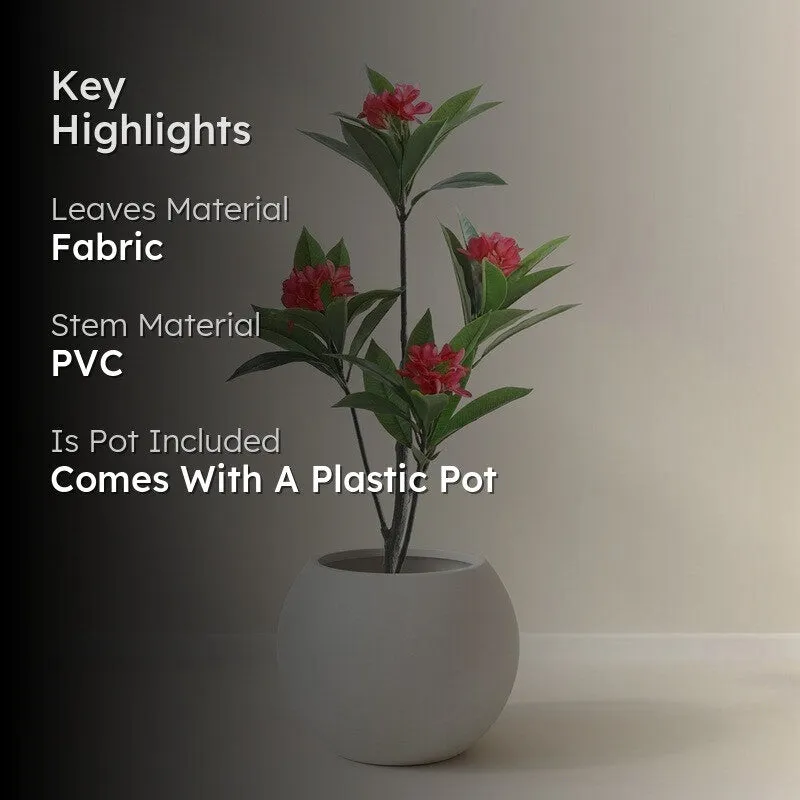 LeafLuxe Artificial Plant With Black Plastic Pot - 3.9 ft media 2