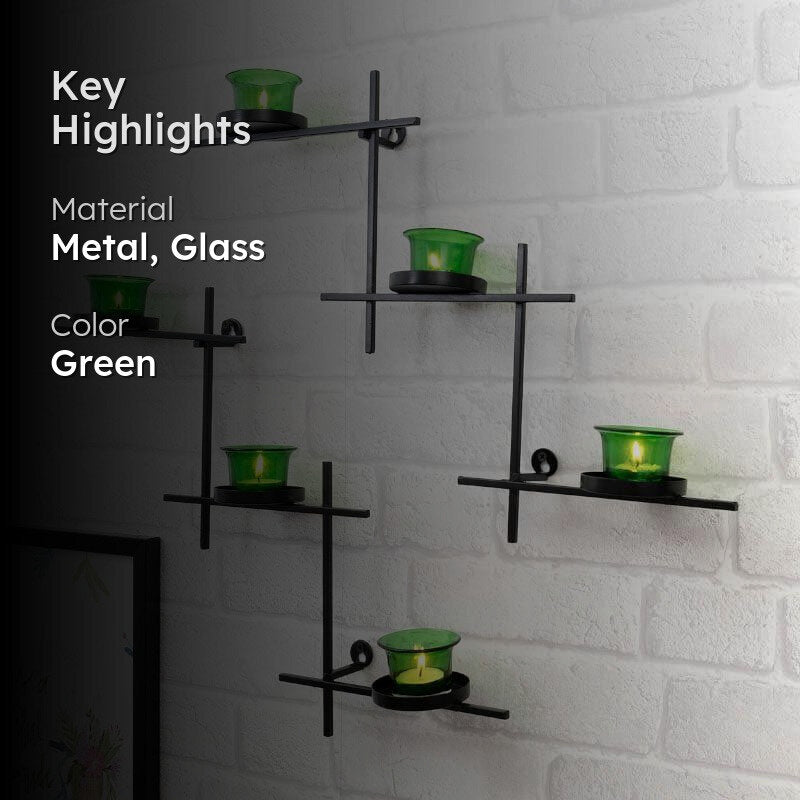 Luminaire Votive Trio (Green) - Set Of Two media 2