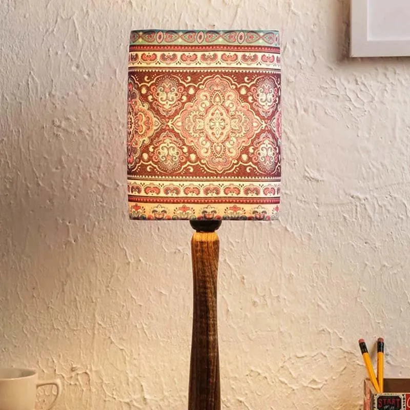Aztec Fabric Table Lamp - Multicolor media 1