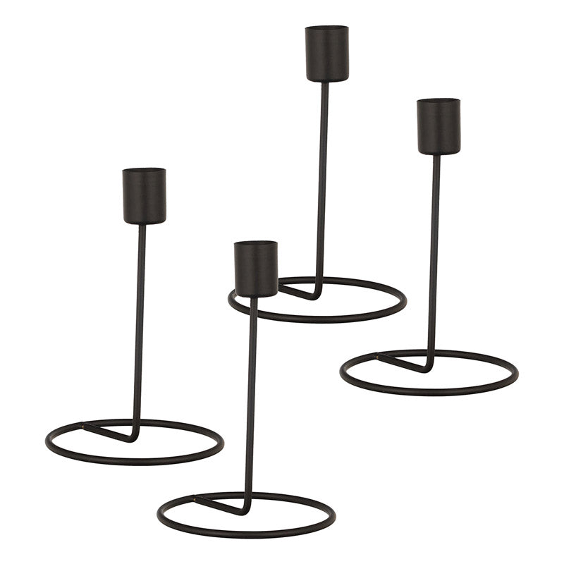 Baia Tealight Candle Holder (Black) - Set of Four media 4