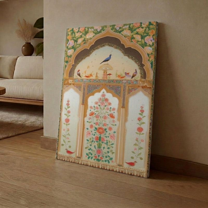 Peacock Aura Canvas Wall Art