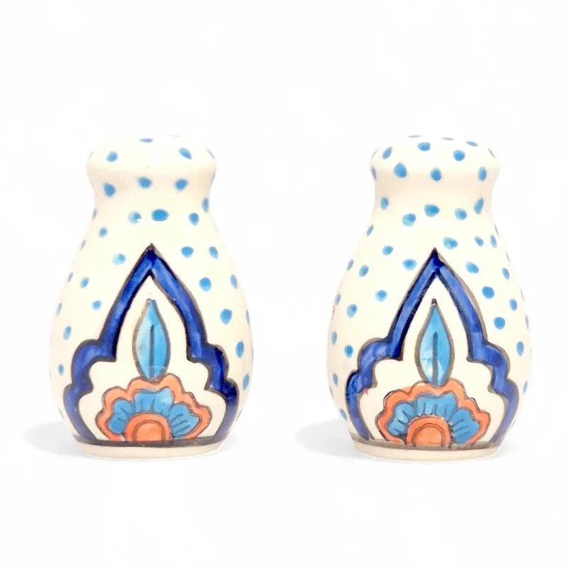 Mehira Blue Ceramic Salt & Pepper Bottles (80 mL Each) - Set Of Two media 3