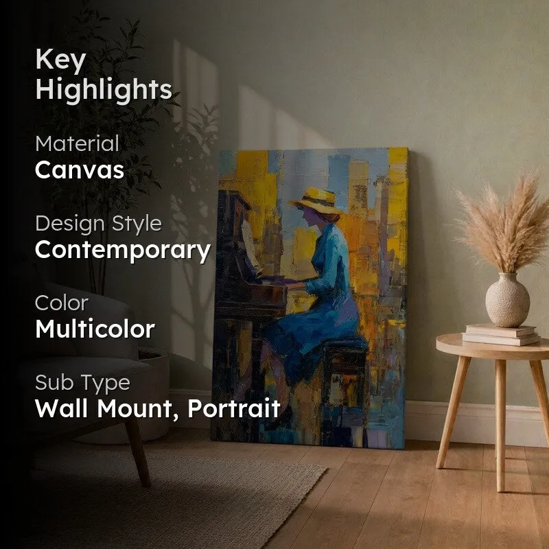 Harmony in Blue Canvas Wall Art media 2