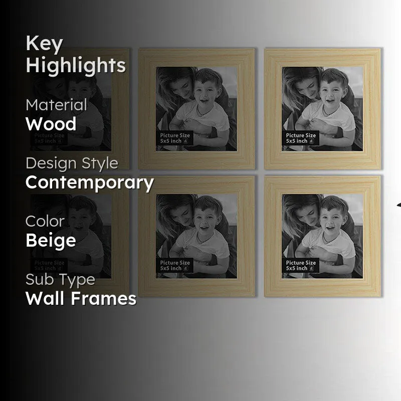 Willow Charm Photo Frame (Beige) - Set Of Six media 2