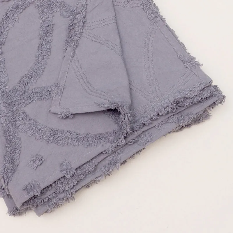 Marigo Cotton Throw - Dark Grey media 5